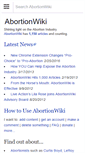 Mobile Screenshot of abortionwiki.org